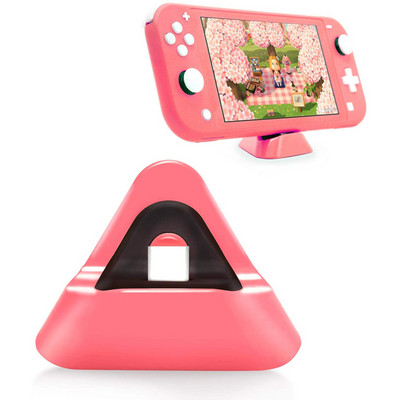 Stație de andocare de încărcare Switch Lite pentru Nintendo Switch Lite Port de tip C Mini încărcător triunghiular Suport portabil de călătorie de andocare
