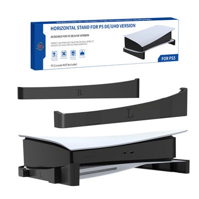 2 бр./компл. Хоризонтална стойка за съхранение за PS 5 PS5 Digital / Optical Drive Edition Game Console Държач за докинг станция Бяла/черна стойка