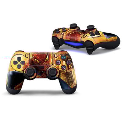 Autocolant de piele cu acoperire completă pentru mâner de joc Marvel Spiderman pentru PlayStation4 PS4 PS 4 Controller Joystick Gamepad Film de protecție Para