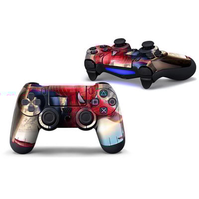 Autocolant de piele cu acoperire completă pentru mâner de joc Marvel Spiderman pentru PlayStation4 PS4 PS 4 Controller Joystick Gamepad Film de protecție Para