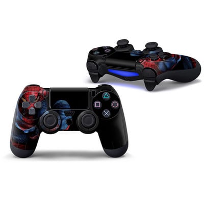 Autocolant de piele cu acoperire completă pentru mâner de joc Marvel Spiderman pentru PlayStation4 PS4 PS 4 Controller Joystick Gamepad Film de protecție Para