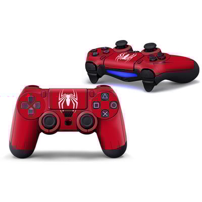 Autocolant de piele cu acoperire completă pentru mâner de joc Marvel Spiderman pentru PlayStation4 PS4 PS 4 Controller Joystick Gamepad Film de protecție Para