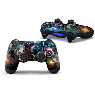 Autocolant de piele cu acoperire completă pentru mâner de joc Marvel Spiderman pentru PlayStation4 PS4 PS 4 Controller Joystick Gamepad Film de protecție Para