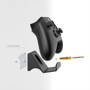 2 бр. Скоба за окачване на стена Универсална дръжка за игра Контролер Кука за слушалки Закачалка Рафт за съхранение Държач за Ps5 / Xbox / Switch Pro