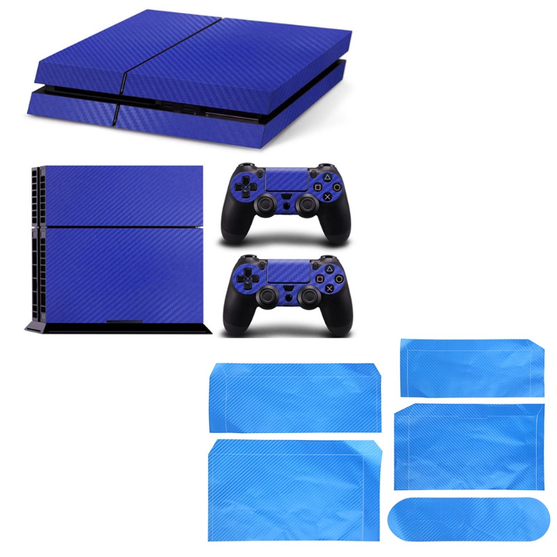 2022 Nova konzola Karbonska vlakna Skin Sticker Wrap Controller Dustproof Vinyl Cover Decal Zaštitno kućište Shell Kompatibilno sa PS4