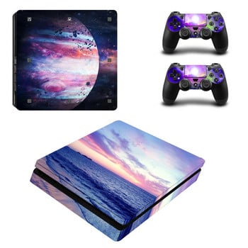 Стикер за PS4 Slim Skin Cover Protector Винилов стикер за PS4 Slim конзола и 2 контролера на едро