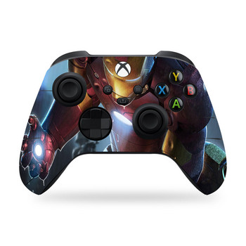 Marvel Spiderman Iron Man Gamepad Cartoon Skin Sticker за Xbox Series XS Hulk Controller Joystick Full Cover Защитно фолио