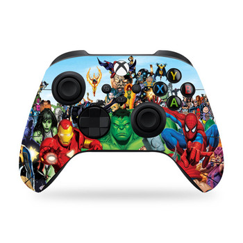 Marvel Spiderman Iron Man Gamepad Cartoon Skin Sticker за Xbox Series XS Hulk Controller Joystick Full Cover Защитно фолио