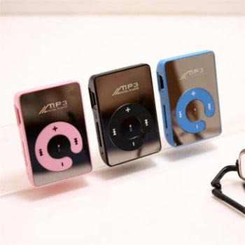 Mini Mirror Clip USB Digital Mp3 Music Player Support 8GB SD TF Card Sport Music Media Вграден високоговорител Clip MP3 Players#p3