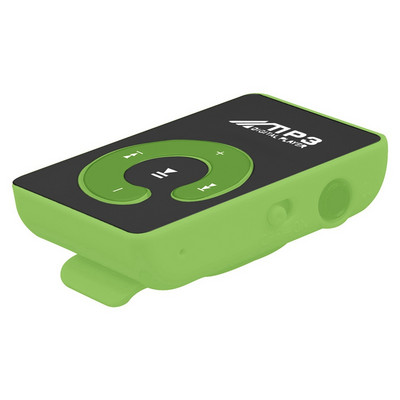 3X Mini Mirror Clip USB digitalni MP3 glazbeni player podrška 8GB SD TF kartica Zelena