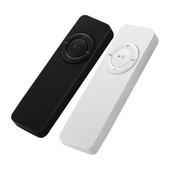 HFES 2X nešiojamasis USB Sport U Disk Mini Mp3 muzikos grotuvas, palaikymas 32 GB TF kortelė (juoda ir balta)