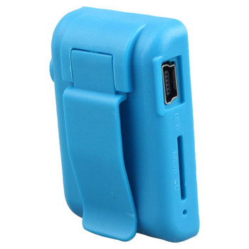 2 τμχ Mini Mirror Clip USB Digital Mp3 Music Player Υποστήριξη κάρτας SD TF 8GB , ροζ & μπλε