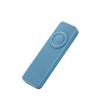 2 τμχ φορητό USB Sport U Disk Mini Mp3 Music Player Υποστήριξη κάρτας TF 32 GB (Μαύρο & Μπλε)