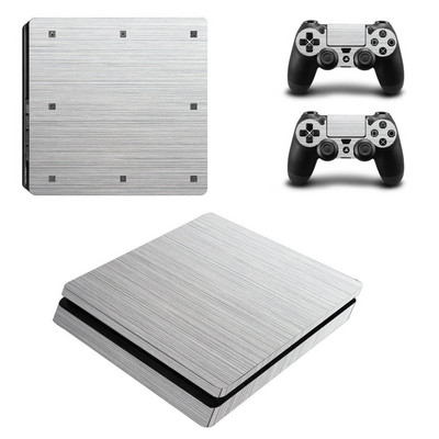 PS4 jaoks õhuke vinüülkleebis Sony Playstation 4 õhukese konsooli+2 kontrolleri jaoks. Kaitsev kleebiseümbris PS4 õhukeste tarvikute jaoks