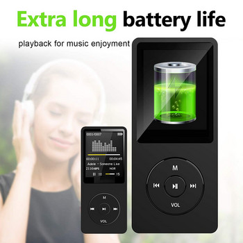 Συσκευή αναπαραγωγής MP3 Ρεκόρ ακύρωσης θορύβου Φορητά μέσα αναπαραγωγής χωρίς απώλειες Αθλητισμός τσέπης Εξοπλισμός πεζοπορίας για τρέξιμο λευκό