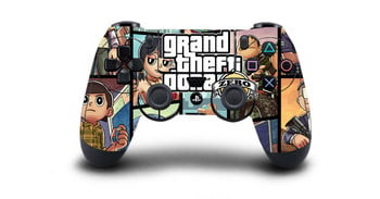 Αυτοκόλλητο αυτοκόλλητο 1 τμχ Grand Theft Auto V GTA 5 PS4 Skin Skin Sticker για Sony PS4 Playstation 4 Dualshouck 4 Game PS4 Controller