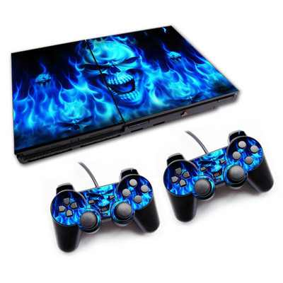 Cool dizajn Za PS2slim konzolu i kontrolere naljepnice za PS 2 naljepnice za P S2 Vinilne naljepnice za ps2slim 70000 skin naljepnice