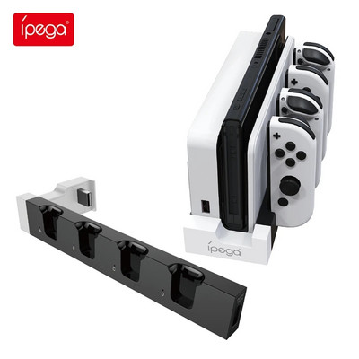 Joy Con lādētāja dokstacijas stacijas turētājs Nintendo Switch NS spēļu kontrollera dokstacijas Joy-con uzlādes bāzei