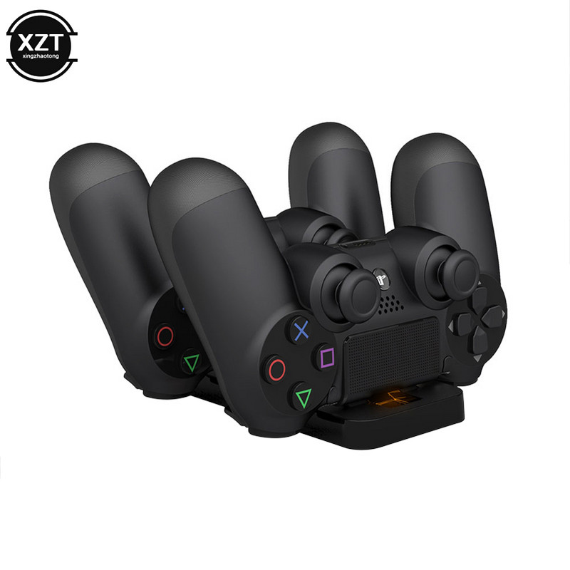 PS4 kontroler Bluetooth bežični punjač s ručkom Bazni kontroler za igre Punjač s dva sjedala za Sony Playstation 4 Dodaci za igre