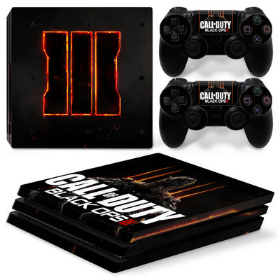 Za PS4 Pro Call of Duty Black Ops PVC Skin Vinyl naljepnica Decal Cover Console DualSense kontroleri Zaštitna naljepnica otporna na prašinu