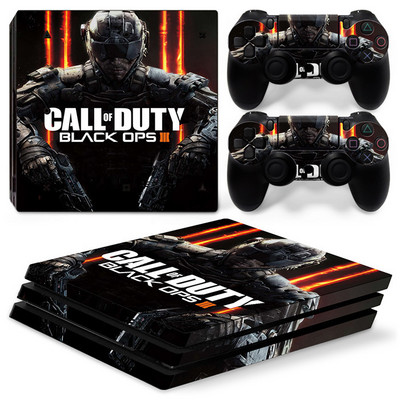 Za PS4 Pro Call of Duty Black Ops PVC Skin Vinyl naljepnica Decal Cover Console DualSense kontroleri Zaštitna naljepnica otporna na prašinu