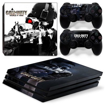 Za PS4 Pro Call of Duty Black Ops PVC Skin Vinyl naljepnica Decal Cover Console DualSense kontroleri Zaštitna naljepnica otporna na prašinu