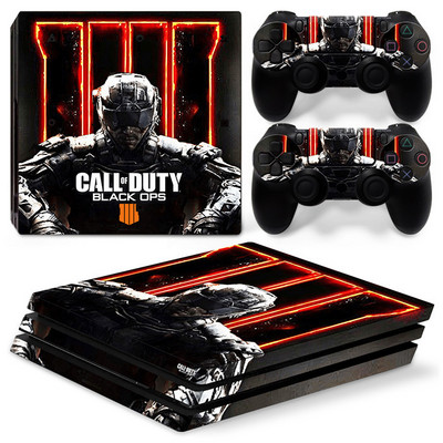 Za PS4 Pro Call of Duty Black Ops PVC Skin Vinyl naljepnica Decal Cover Console DualSense kontroleri Zaštitna naljepnica otporna na prašinu