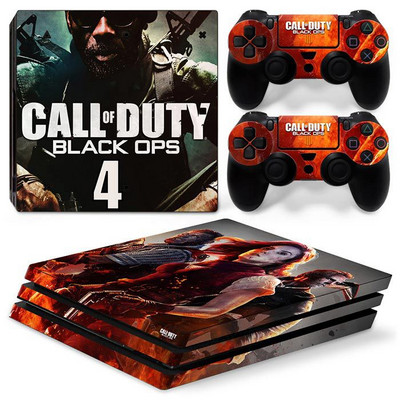 Za PS4 Pro Call of Duty Black Ops PVC Skin Vinyl naljepnica Decal Cover Console DualSense kontroleri Zaštitna naljepnica otporna na prašinu