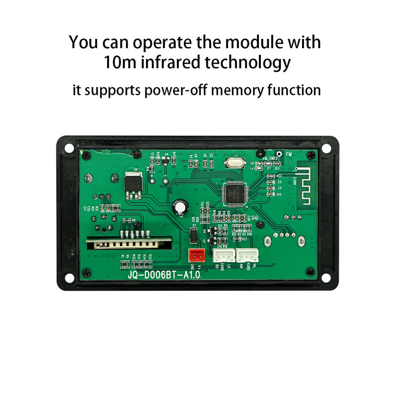 MP3 vezeték nélküli LCD dekóderek zenelejátszó hangrögzítő modul infravörös felvevő kártya csere dekódoló elektronika