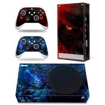 Για κονσόλα Xbox Series S και 2 χειριστήρια Skin Sticker Killer Design Προστατευτικό κάλυμμα αυτοκόλλητων Πλήρες σετ Xbox Series S