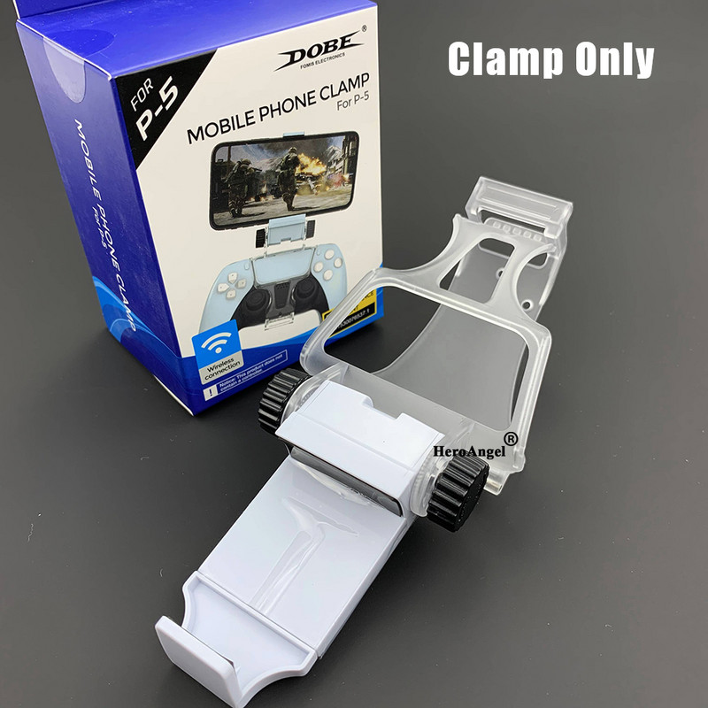 Podesivi mobilni stalak za mobilni telefon za PS5 bežični upravljač Držač kopče za telefon Nosač za stezaljku za DualSense periferni uređaj