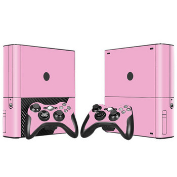 Καθαρό και ξύλινο σχέδιο Βινυλίου Skin Sticker Protector για Xbox 360 E για Xbox 360 E με κάλυμμα χειριστηρίων 2 τμχ για Xbox 360E