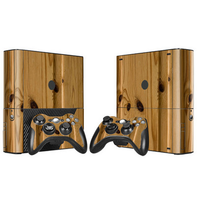 Čisti i drveni dizajn Zaštitna naljepnica za vinilnu kožu za Xbox 360 E za Xbox 360 E s poklopcem za kontrolere od 2 komada za Xbox 360E