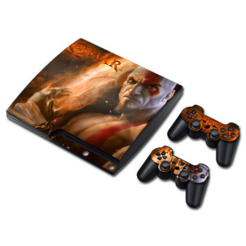 Αυτοκόλλητο αυτοκόλλητο παιχνιδιών God of War για PS3 Slim κονσόλα PlayStation 3 και χειριστήρια για PS3 Skins Αυτοκόλλητο βινύλιο