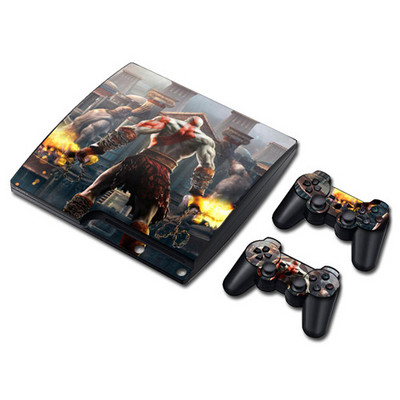 Játék God of War Skin matrica matrica PS3 Slim PlayStation 3 konzolhoz és kontrollerekhez PS3 Skins matrica vinyl