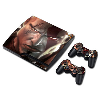Játék God of War Skin matrica matrica PS3 Slim PlayStation 3 konzolhoz és kontrollerekhez PS3 Skins matrica vinyl