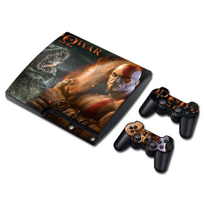 Játék God of War Skin matrica matrica PS3 Slim PlayStation 3 konzolhoz és kontrollerekhez PS3 Skins matrica vinyl
