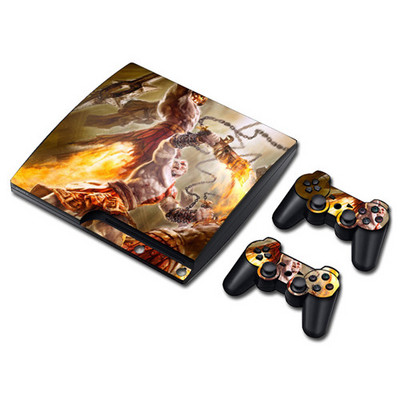 Játék God of War Skin matrica matrica PS3 Slim PlayStation 3 konzolhoz és kontrollerekhez PS3 Skins matrica vinyl