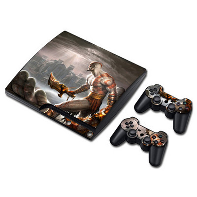 Játék God of War Skin matrica matrica PS3 Slim PlayStation 3 konzolhoz és kontrollerekhez PS3 Skins matrica vinyl