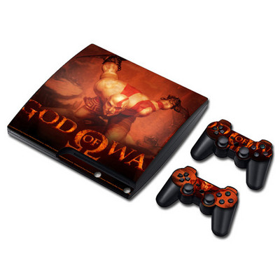 Játék God of War Skin matrica matrica PS3 Slim PlayStation 3 konzolhoz és kontrollerekhez PS3 Skins matrica vinyl