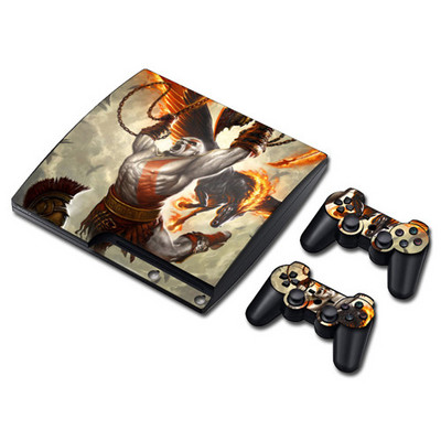 Játék God of War Skin matrica matrica PS3 Slim PlayStation 3 konzolhoz és kontrollerekhez PS3 Skins matrica vinyl