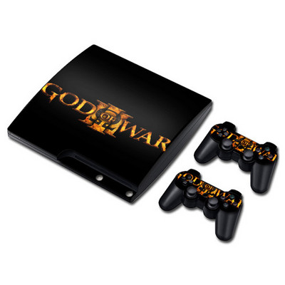 Játék God of War Skin matrica matrica PS3 Slim PlayStation 3 konzolhoz és kontrollerekhez PS3 Skins matrica vinyl