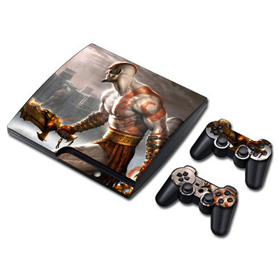Játék God of War Skin matrica matrica PS3 Slim PlayStation 3 konzolhoz és kontrollerekhez PS3 Skins matrica vinyl
