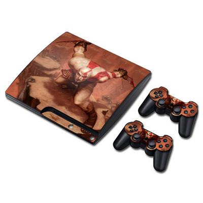 Játék God of War Skin matrica matrica PS3 Slim PlayStation 3 konzolhoz és kontrollerekhez PS3 Skins matrica vinyl