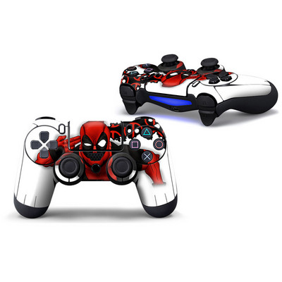 Marvel Captain America Iron Man PVC spēļu paneļa ādas uzlīme PlayStation4 PS4 PS4 pilna vāka spēles roktura aizsargplēve Para