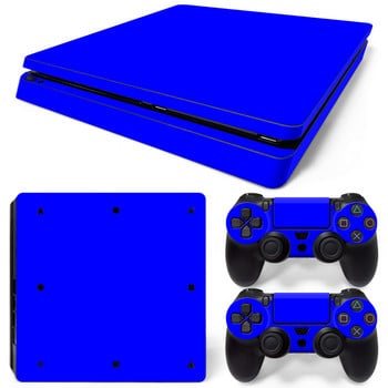 Чист цветен дизайн За PS4 slim конзола и стикери за контролери За ps4 slim стикер за кожа за ps4 slim винилов стикер