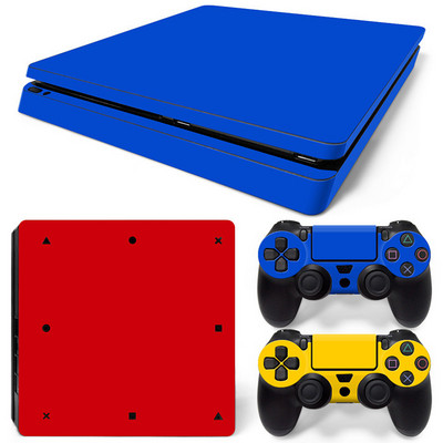 Dizajn čiste boje za PS4 slim konzolu i naljepnice za kontrolere Za ps4 slim naljepnicu za kožu za ps4 slim vinilnu naljepnicu