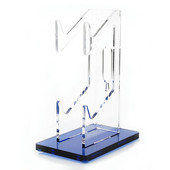 Akrilinis žaidimų pulto stovas, skirtas PS4/Xbox One/NS serijos dviejų žaidimų valdiklių stovas