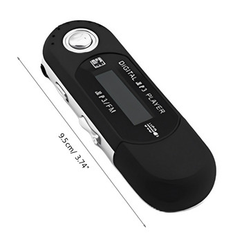 Μοντέρνο USB MP3 Player με οθόνη στίχων με τροφοδοσία AAA (Δεν περιλαμβάνεται)