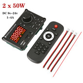 2*50/40W/25W pojačalo MP3 player dekoder ploča 12V Bluetooth 5.0 auto FM radio modul podrška TF USB AUX wav/wma dekoder ploča